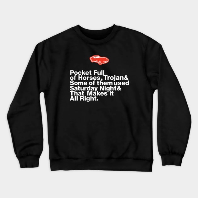 Little Red Corvette: Lyrical Jetset Crewneck Sweatshirt by HustlerofCultures